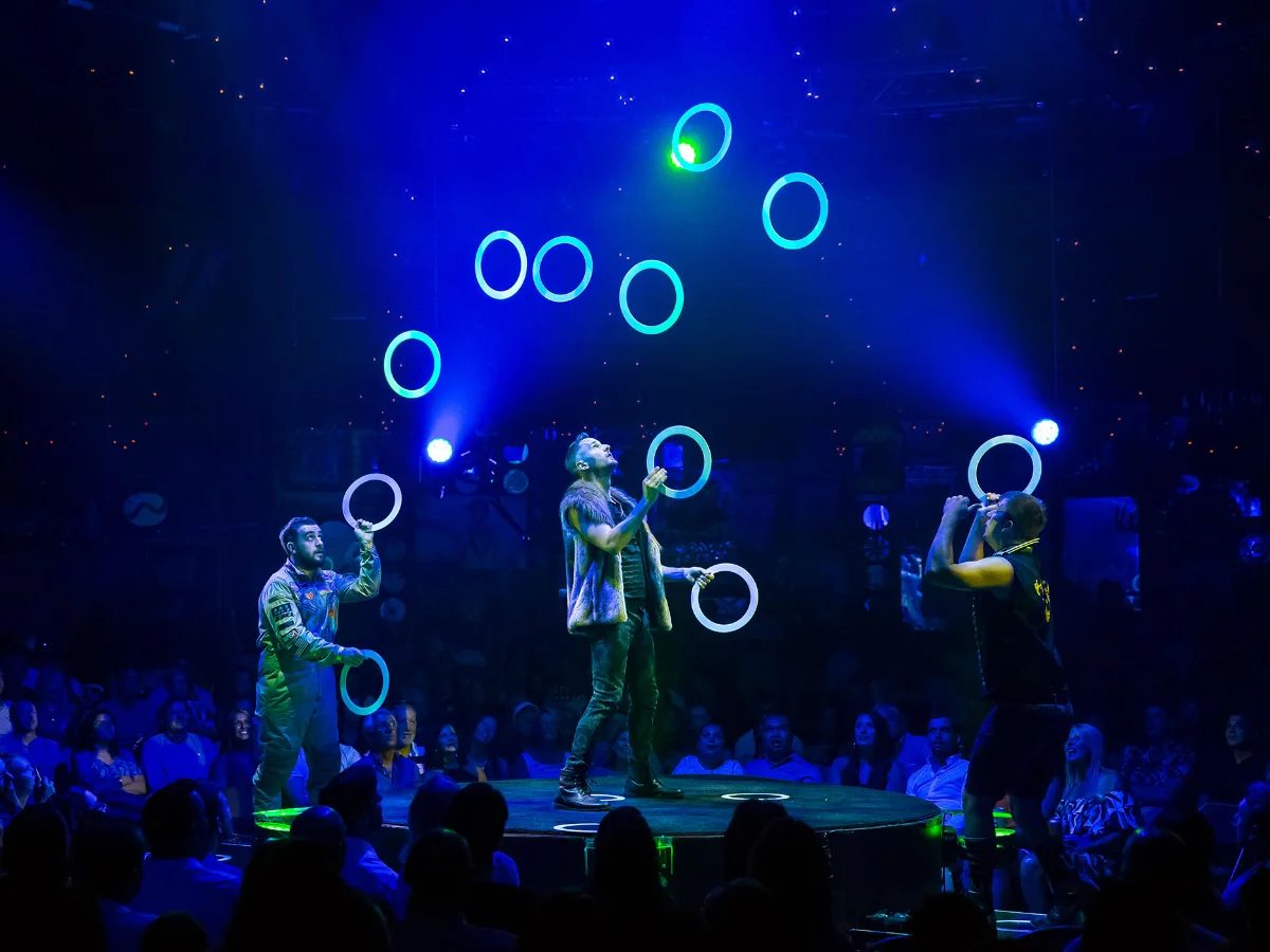Absinthe adult circus show on the Las Vegas Strip