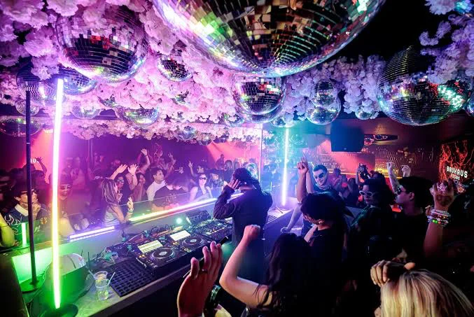 DJ booth at Bauhaus Las Vegas