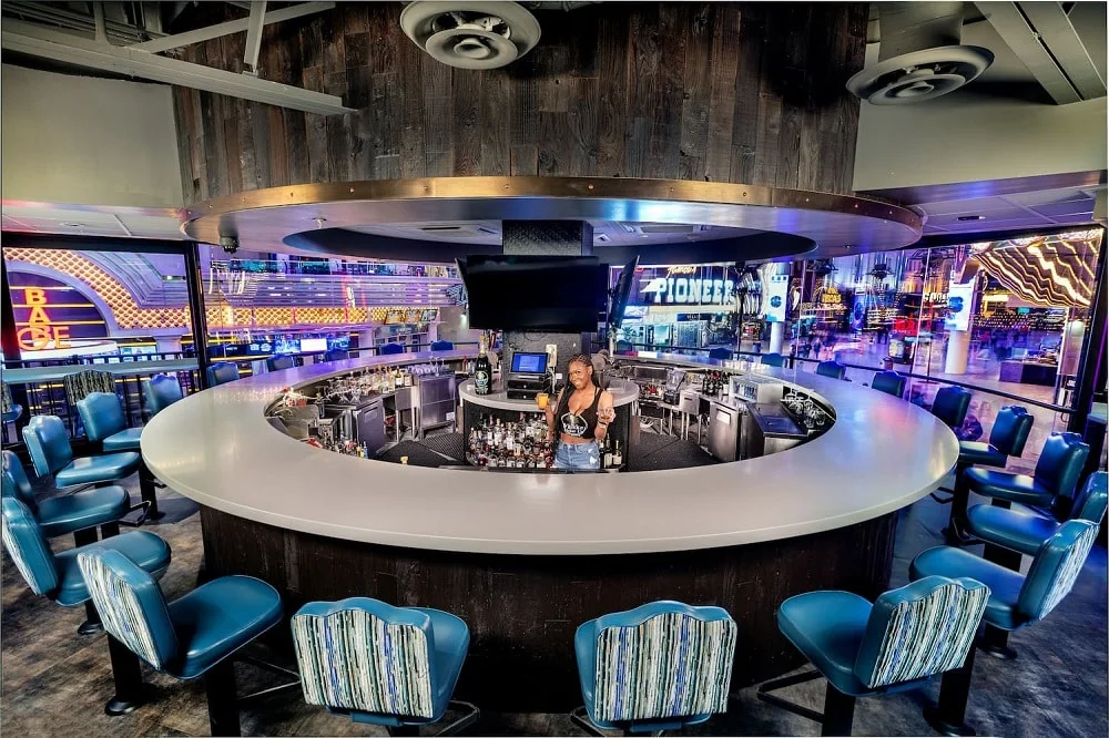 Circular bar at Binion's casino