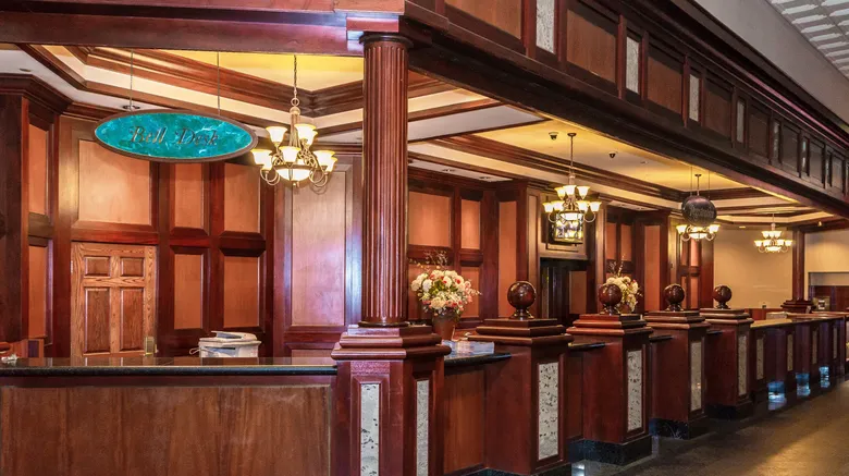 Boulder Station hotel lobby and front desk
