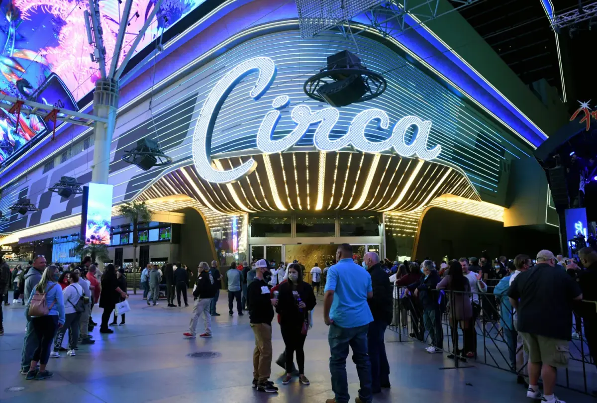 Circa marquee and entrance under the Fremont Street canopy