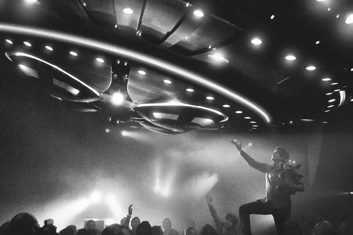 David Copperfield performing an illusion on stage in Las Vegas
