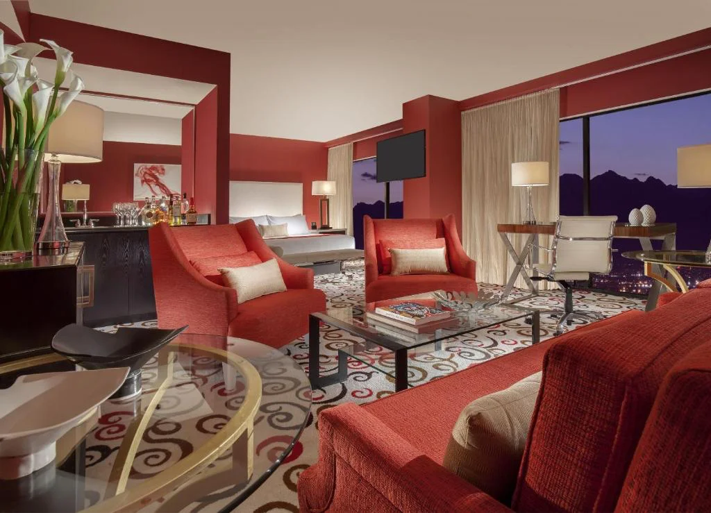 Suite living area at Downtown Grand Las Vegas