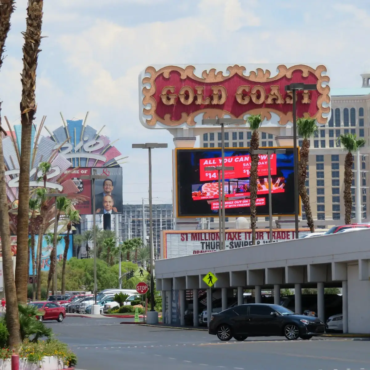 Gold Coast marquee sign near the Las Vegas Strip