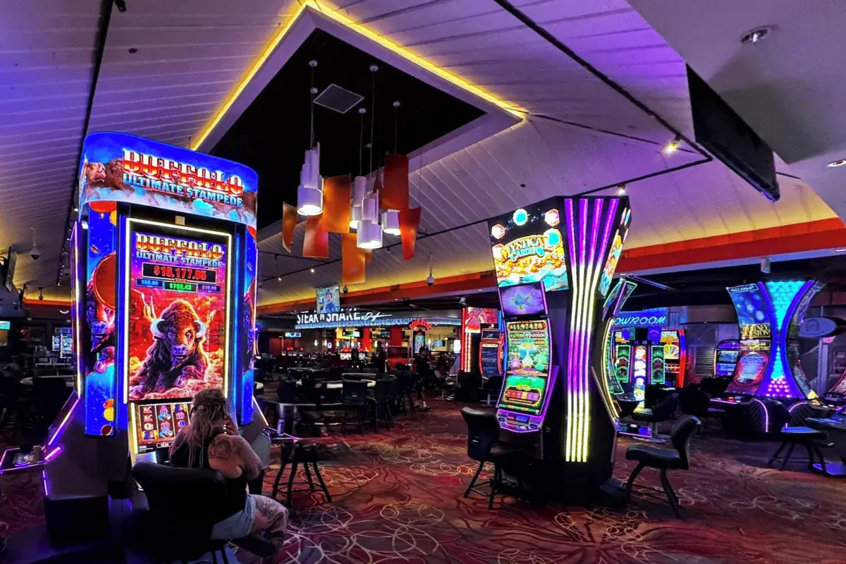 Casino floor at OYO Hotel & Casino