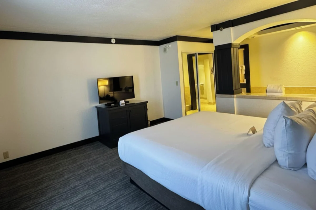 Guest room at OYO Hotel & Casino