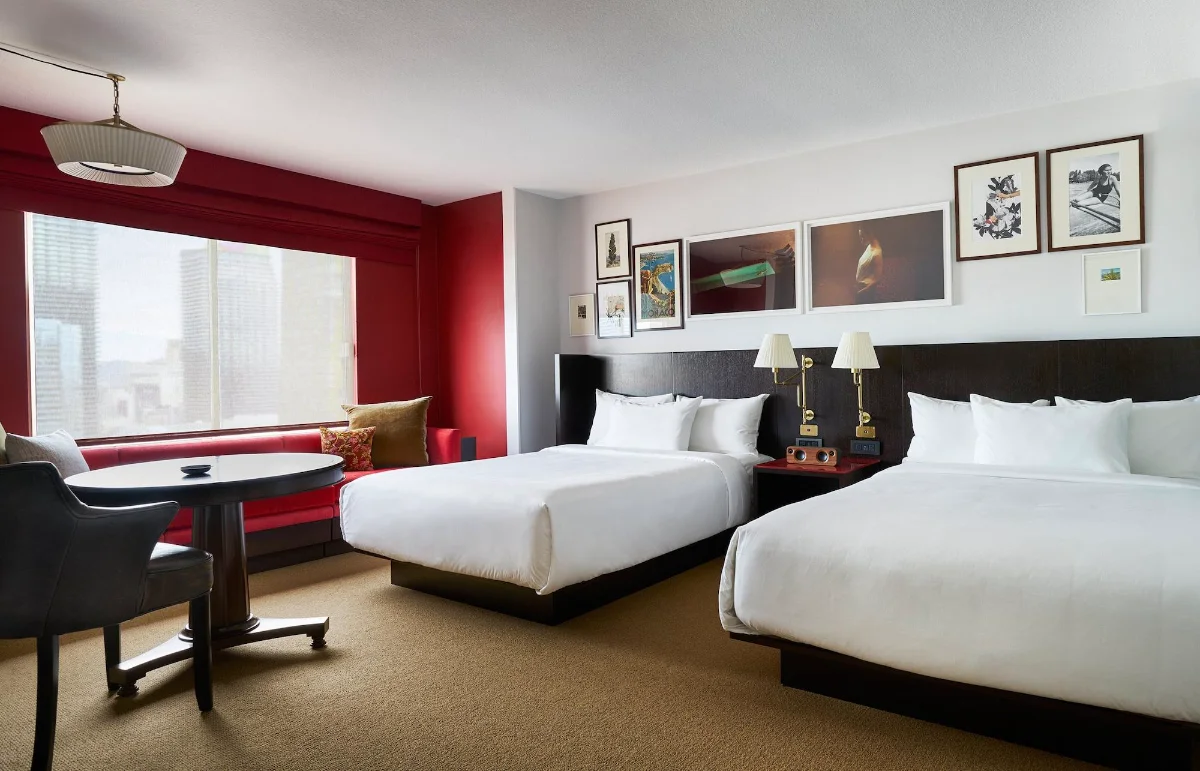 Guest room at Park MGM Las Vegas