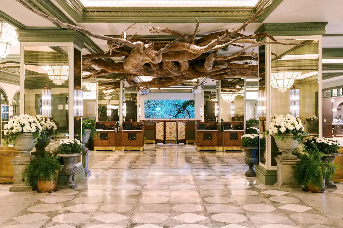 Lobby and front desk at Park MGM Las Vegas