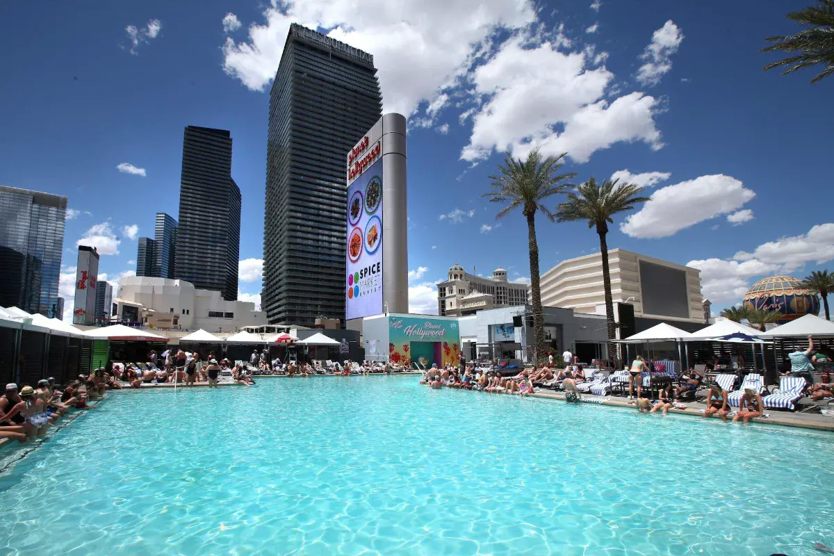 Pool deck at Planet Hollywood Las Vegas