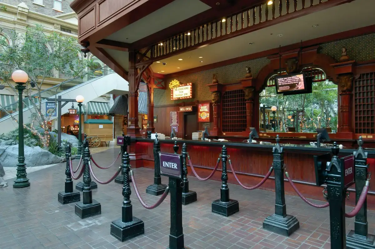 Mystic Falls Park atrium and registration at Sam's Town
