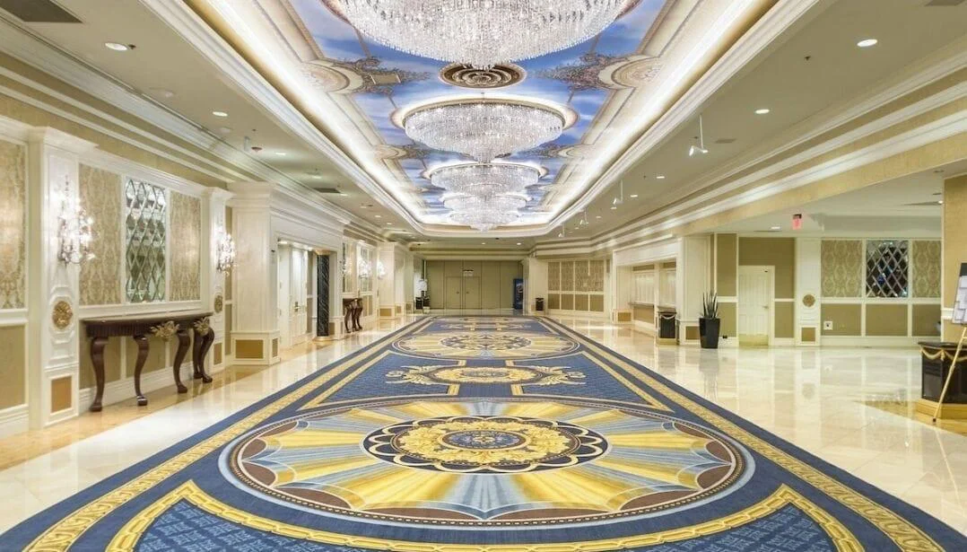 Grand chandelier ballroom at Westgate Las Vegas Resort & Casino