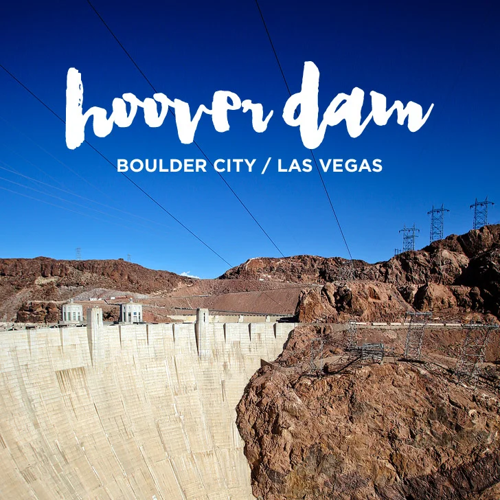 Hoover Dam visitor postcard view
