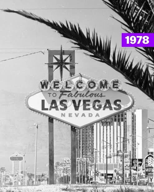 Welcome to Las Vegas sign archival 1978 photo